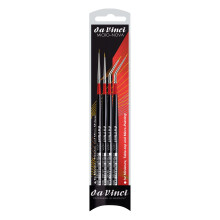 Set di 4 pennelli da Vinci Micro-NOVA 4275 per modellazione e pittura in miniatura: un pezzo ciascuno: Serie 170 misure 20/0 10/0 e 175 misure 15