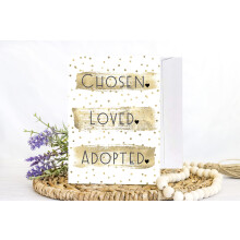 Red Door Inspirations Happy Adoption Day Adoption Card - 5x7 kort inkluderer konvolut (1 enkelt kort)