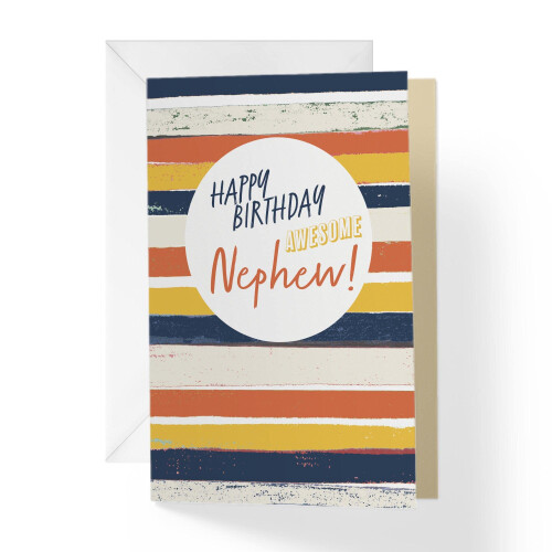Biglietto Auguri Compleanno UK Greetings Per Pronipote Con Palloncini E Farfalle E Dettagli Oro - 2