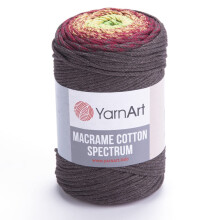 Cordão de Macramé Spectrum de Algodão Yarn Art 8.80 Oz, 246.06 Yds, 80% Algodão, Multicolorido