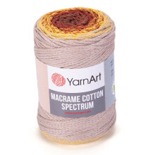 Cordão de Macramé de Algodão YarnArt - 8.80 Oz, 246 Yds, Multicolorido, Peso Médio (Aran 4)