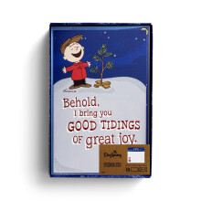 DaySpring - Peanuts Christmas - Goda nyheter om stor gldje - 18 julkort och kuvert KJV
