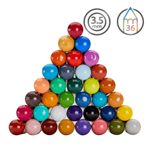 Derwent "Crayons de Cor - Derwent - Chromaflow - Caixa de 36 - Qualidade Profissional - Multicolorido" 2
