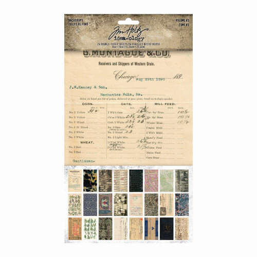 Tim Holtz baggrunde bind 3 Paper Crafts Multi