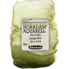 Schmincke - HORADAM AQUARELL Super Granulation 14 941 044 Forest Olive 1/2 pannor mycket starka granulerande frger finaste supergranulerande akv