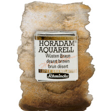 Schmincke - HORADAM AQUARELL Super Granulation 14 923 044 Desert Brown 1/2 pannor mycket starka granulerande frger finaste supergranulerande akv
