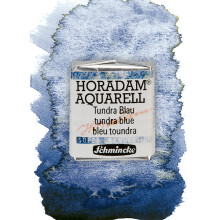 Schmincke - HORADAM AQUARELL Super Granulation 14 984 044 Tundra Blue 1/2 pannor mycket starka granulerande frger finaste supergranulerande akva