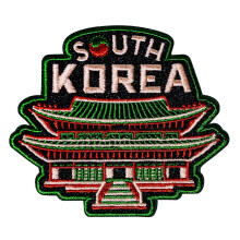 Emblema Vagabond Heart Coreia do Sul - Insígnia de Viagem para Aplicar