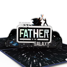 Lovepop Star Wars Darth Vader Pop-Up-kort fr bsta far - Fars dagskort - Handgjorda 3D-popup-hlsningskort - Fars dag krlekskort 5 x 7