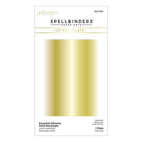 Placa de Hot Foil Spellbinders RETÂNGULO, Bronze