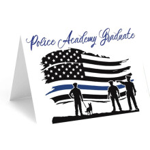 Red Door Inspirations Graduate Cards - Fire Academy Graduation Police Academy Graduation Law School Jednotn karta a oblka (promoce Policejn akadem