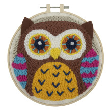Trimits Punch Needle Hoop Kit 20.3cm (8in) Owl