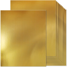 Zloty karton Papier Metalliczny odblaskowy karton 100 arkuszy 8,5 x 11 cali 100 funtw okladki do notatnikw sztuk i projektw rzemieslniczych DI