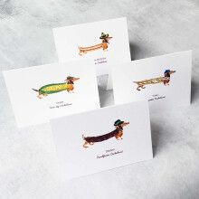 Darcekov    sada pre jazvec   kov Nancy Nikko Dachshund Cards, 9 kusov, r   zne druhy jazvec   kov Epicurean