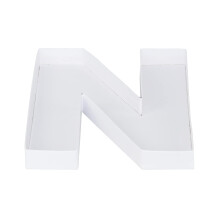 20.8cm Paper Mache Cardboard Letter Shaped Box Container (N)