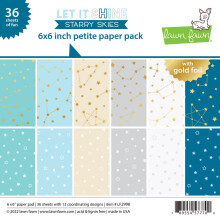 Lawn Fawn LF2998 Let It Shine Starry Skies Petite Pack Petite Paper Pack