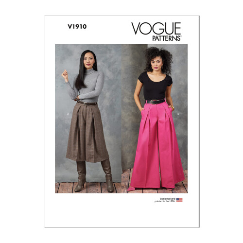 Vogue Misses' Pants Sewing Pattern Kit  Design Code V1910  Sizes 18-20-22-24-26