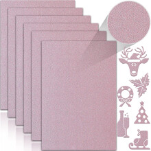 Twavang - 24 hojas de cartulina rosa brillante A4, papel brillante premium para lbumes de recortes, proyectos de bricolaje, decoraci n de fiesta