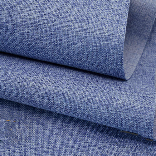 TinaKim Tecido para Estofamento, Material em Linho, para Costura de Sofás e Cadeiras (Azul Escuro 21, 2 Jardas (57x 72 polegadas)) 1