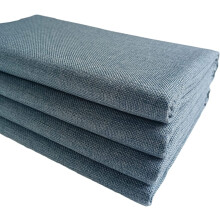 TinaKim Tecido de Linho Falso para Estofos de Sofá e Cadeiras (Cinza Azul, 2 Jardas (57x72 polegadas))