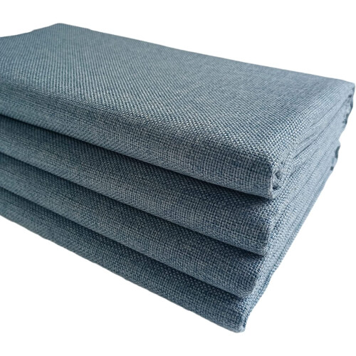 TinaKim Tecido de Linho Falso para Estofos de Sofá e Cadeiras (Cinza Azul, 2 Jardas (57x72 polegadas))