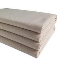 TinaKim Canvas-Polsterstoff, Kunstleinen, Stoffmaterial f r die Reparatur von Couch-, Stuhl- und Sitzfl chen (Beige, 3,6 Yard)