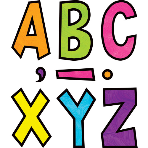 Letras Coloridas 7" Fun Font - Teacher Created Resources