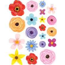 L?rerskabte ressourcer Wildflowers Accenter - forskellige st?rrelser
