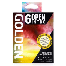 OPEN Slow-drying Acrylics by GOLDEN Intro Set Professional Acrylic Paint