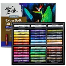 Mont Marte Extra Soft Oil Pastels 39pc Assorted Bright Colors Vibrant and Buttery Versatile Art Pastels for Blending Layering & Shading Ideal for