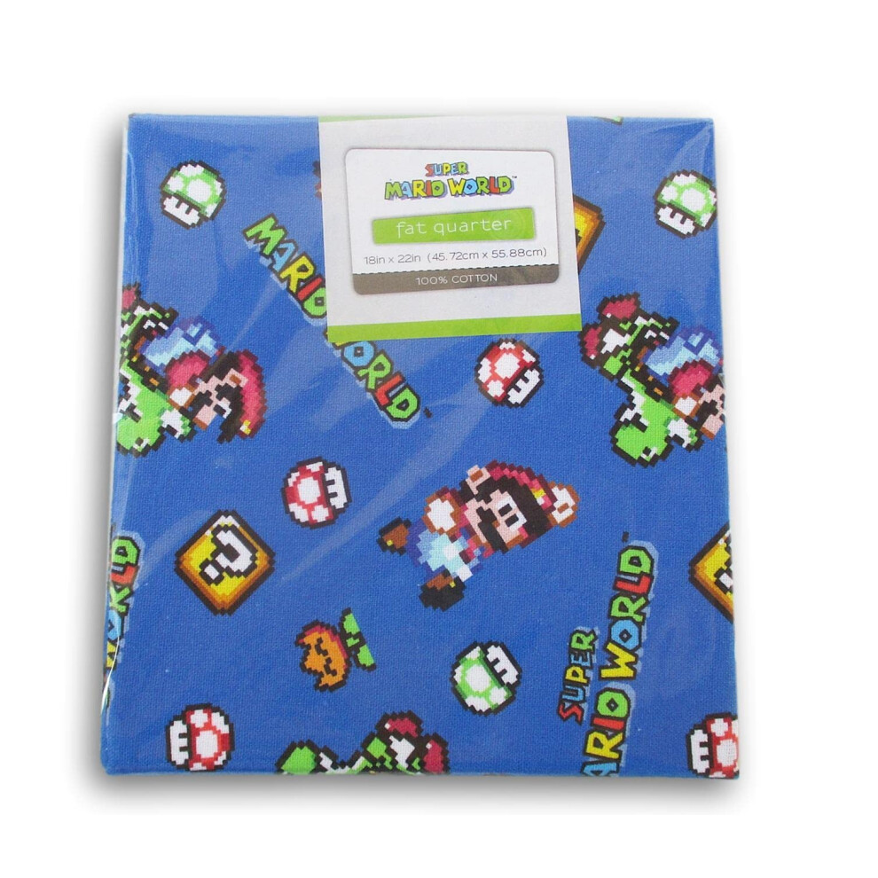 Fat Quarter 100 % coton pour couture et loisirs cr   atifs     45 x 53 cm (8-Bit Mario)