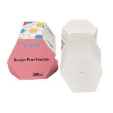 Yosine 200pcs 5 cm Papel para Patchwork Costura Artesanato, Moldes para Acessórios de Quilting