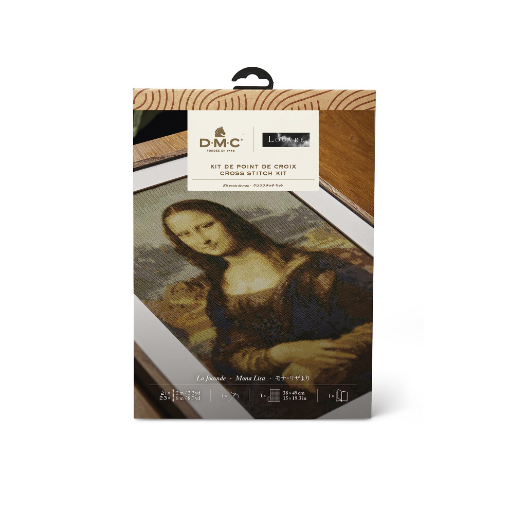 Dmc Cross Stitch Kit - Mona Lisa By Leonardo Da Vinci