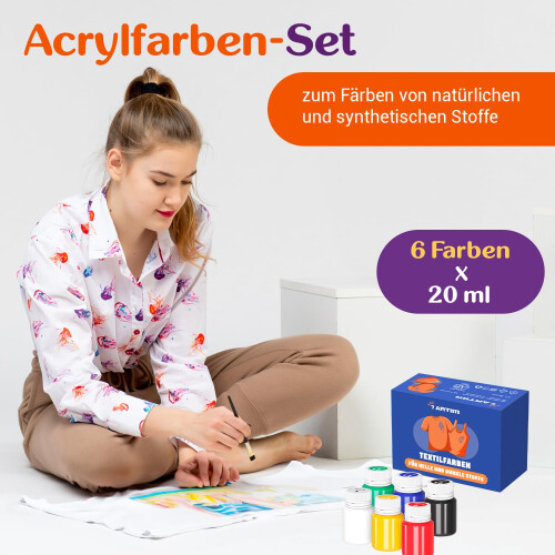 7 artystw farba materialowa 6 * 12 1