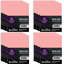 Speedball Speedy-Carve Bloktryk Udsk?ringsblok Rektangel Pink 3 x 4 tommer (20-pak)