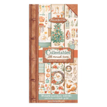Stamperia samleobjekter 10 ark 15x 30,5 cm (6x12) Julen rundt One Size 0
