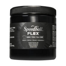 Speedball Flex Stof Screen Printing Ink 8-ounce Ebony til T-shirt og silkeskærmprintfremstilling