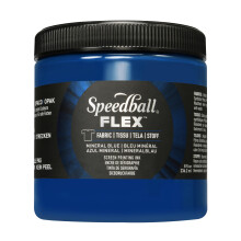 Tinta para Impressão em Tela Flexível Speedball, 8-Oz, Azul Mineral para T-Shirt e Serigrafia
