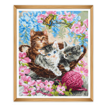 Trimits Large Cross Stitch Kits - Counted Embroidery Needlework for Adults Beginners Kids Christmas Gifts Wall Art (Frame Not Included) 14 Count Ca