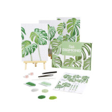 Kit di pittura diamantato di Dabble Diamond Premium per adulti Crystal Diamond Art su tela di tela - Evergreen