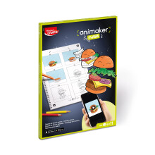 Maped Creativ Animaker Flash Pop Complete Set with Colouring Book + Pencils and Maped Supplies Includes Instructions and Animaker App Access for Ages