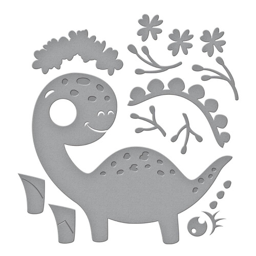 Spellbinders f?dselsdag Dinosaur ?tset Dies Metal 2