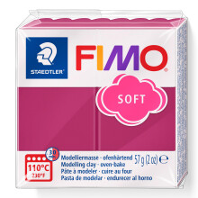 Muovailuvaha - STAEDTLER - FIMO SOFT - Jäähdytetty vadelma - 57g - Taipuisaa ja helppo muovata