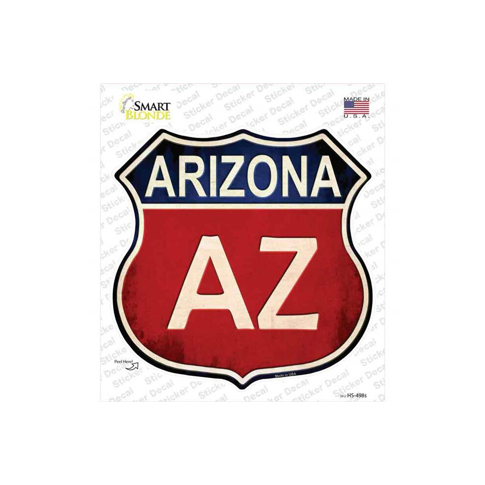 Smart Blonde Hs-498S-M Arizona Novelty Highway Shield Sticker Decal - Medium 792636445323