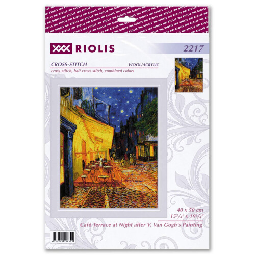 Riolis Borduurpakket Caféterras bij Nacht 1