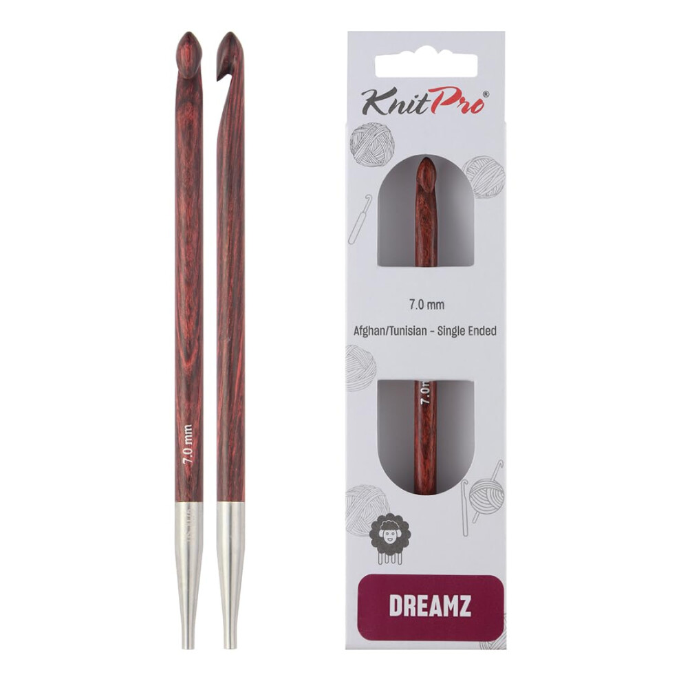 Knitpro Dreamz Interchangeable Afghan/Tunisian Hook - 7Mm