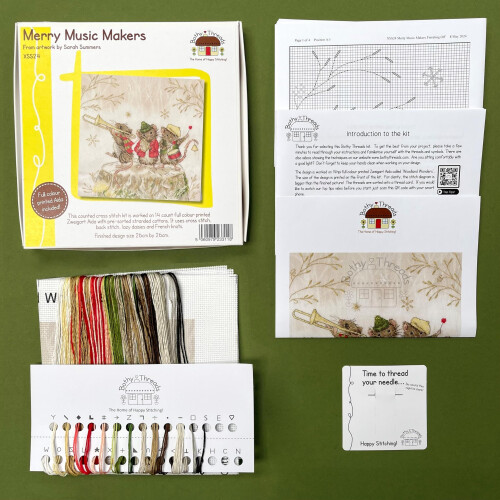 Bothy Threads Counted Cross Stitch Kit - Merry Music Makers 2