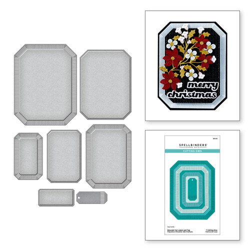 Spellbinders Etiquetas e Cortes em Metal Emerald Cut 1