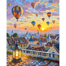 JATOK Paint by Numbers Kits for Adults Painting Kits for Beginners On Colored Canvas Easy DIY Acrylic Pigment Drawing Paintwork for Home Wall Decor