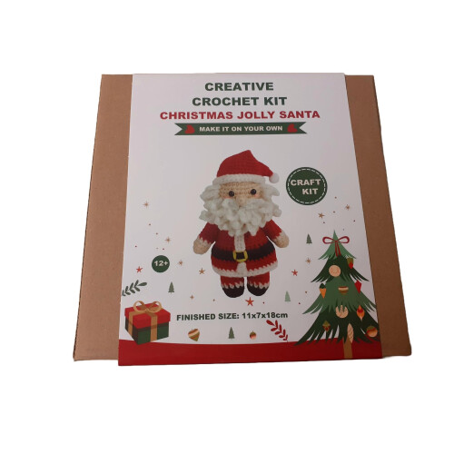 Joe Davies Creative Crochet Kit  Christmas Jolly Santa 1